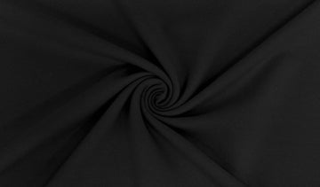 B-Ware 65 cm French Terry, Basic, uni, schwarz